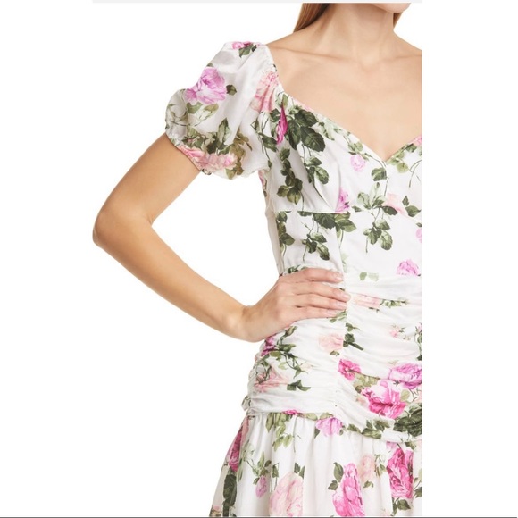 LoveShackFancy Ballet Blush Ambrette Floral Minidress - Picture 4 of 15